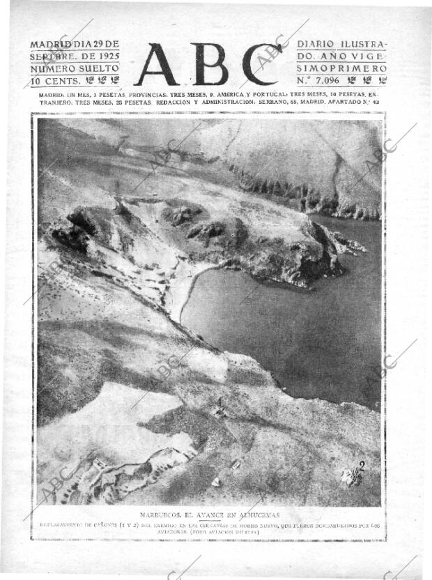 ABC MADRID 29-09-1925 página 1