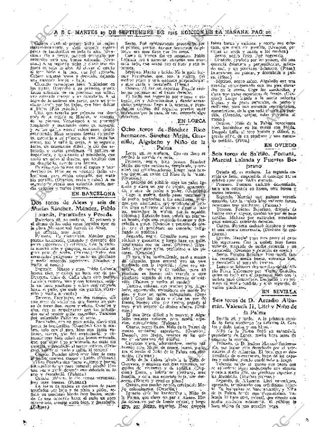 ABC MADRID 29-09-1925 página 20