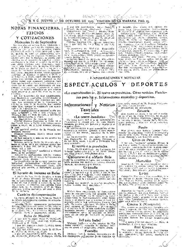 ABC MADRID 01-10-1925 página 23