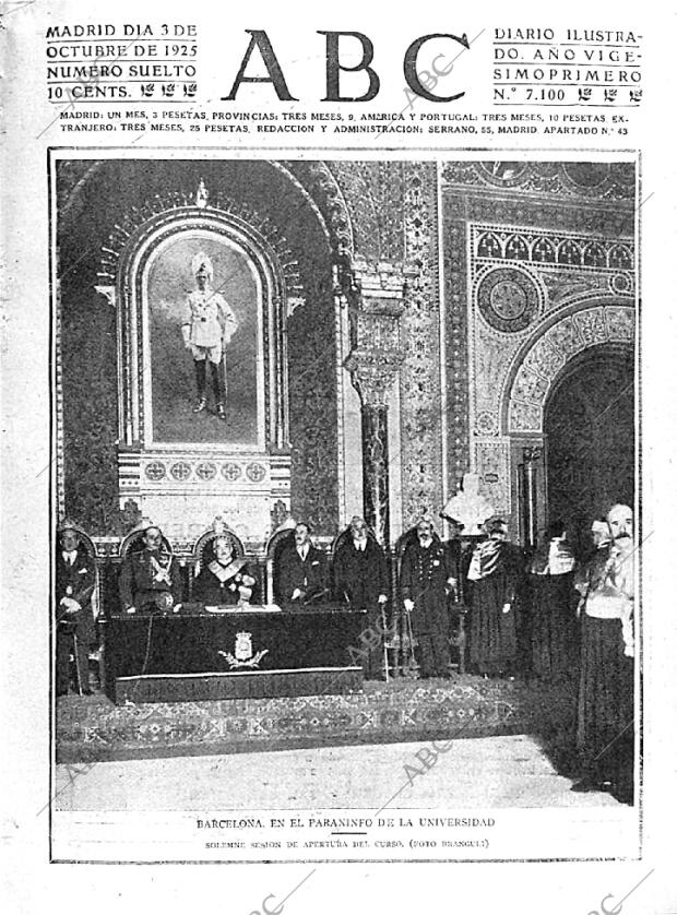 ABC MADRID 03-10-1925 página 1