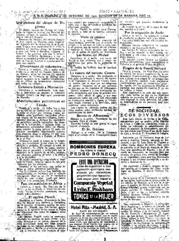 ABC MADRID 03-10-1925 página 14