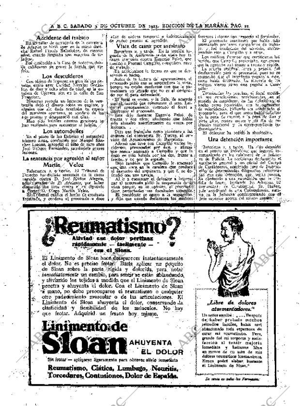 ABC MADRID 03-10-1925 página 22