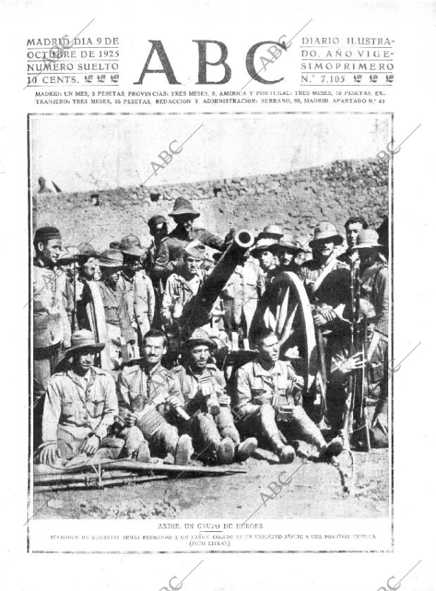 ABC MADRID 09-10-1925 página 1