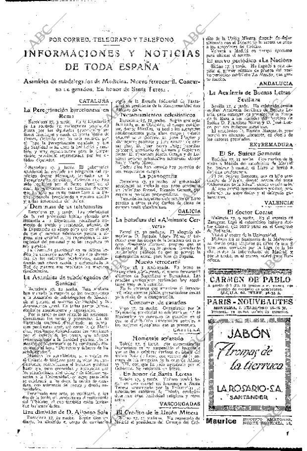 ABC MADRID 18-10-1925 página 33