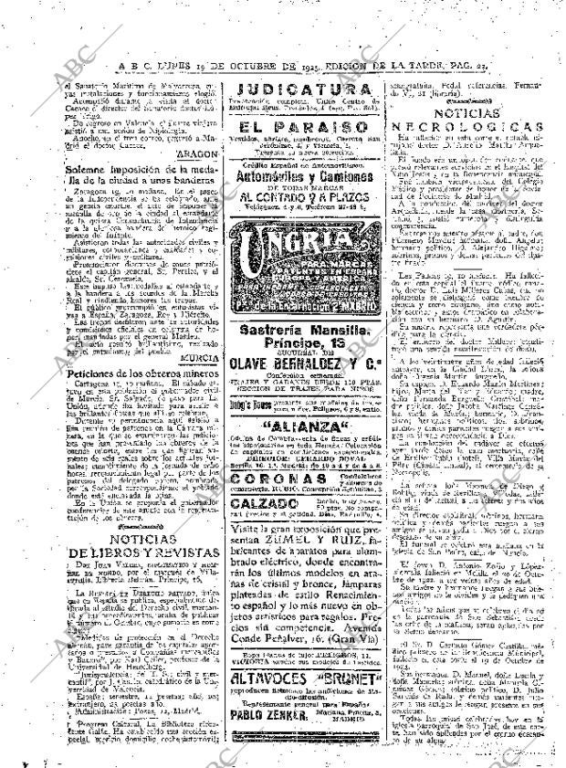 ABC MADRID 19-10-1925 página 22