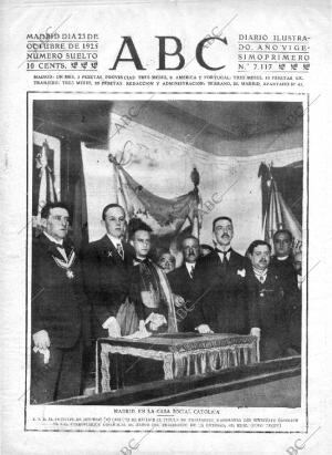 ABC MADRID 23-10-1925 página 1