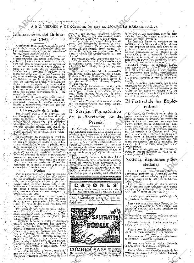 ABC MADRID 23-10-1925 página 17