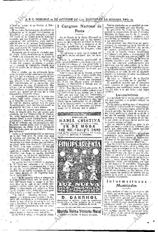 ABC MADRID 25-10-1925 página 19