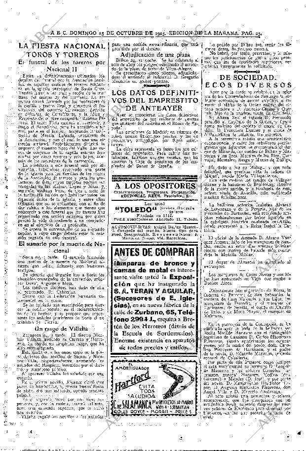 ABC MADRID 25-10-1925 página 25