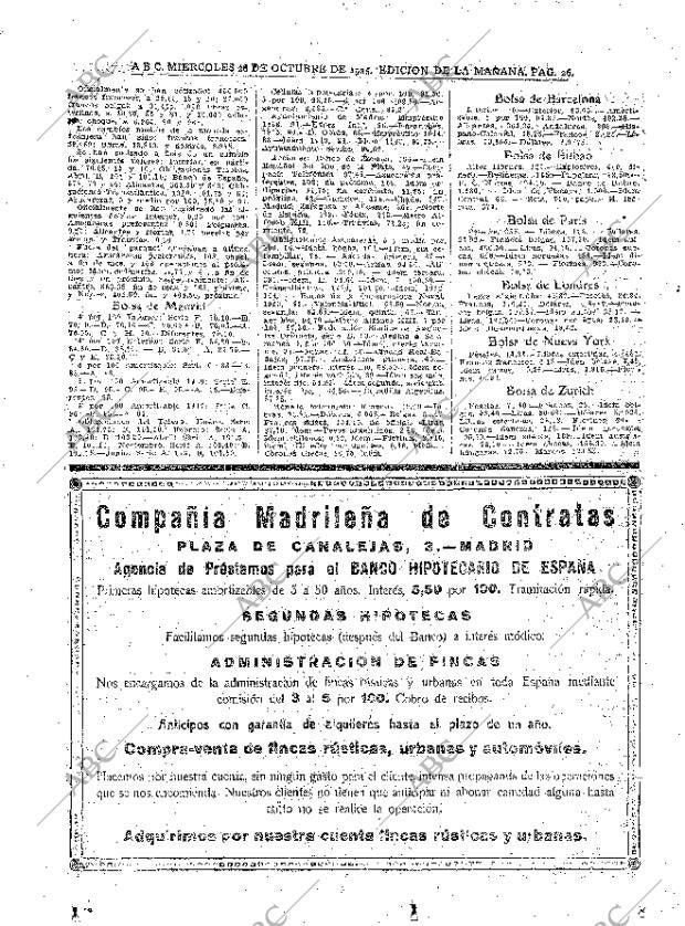 ABC MADRID 28-10-1925 página 26