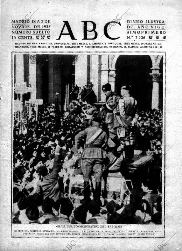 ABC MADRID 03-11-1925 página 1