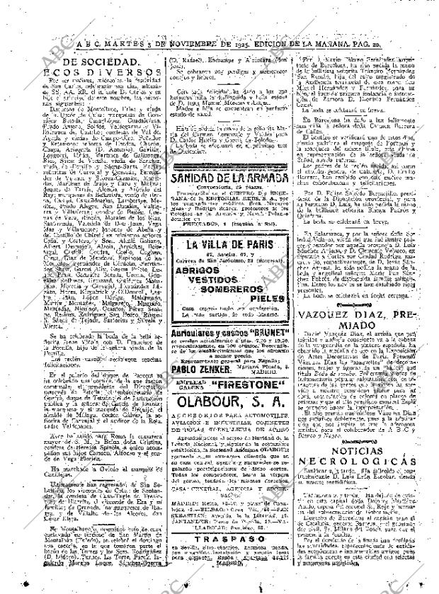 ABC MADRID 03-11-1925 página 20