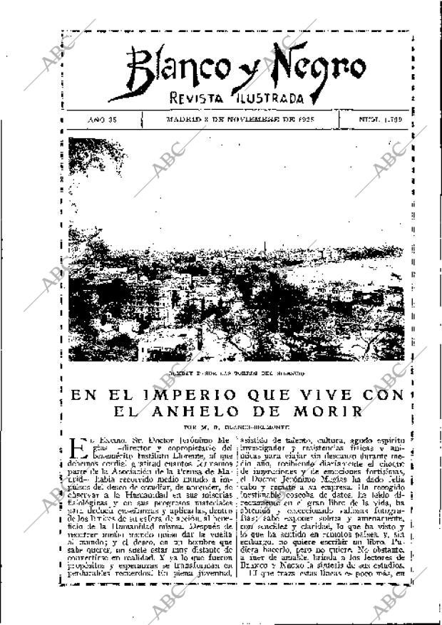 BLANCO Y NEGRO MADRID 08-11-1925 página 3