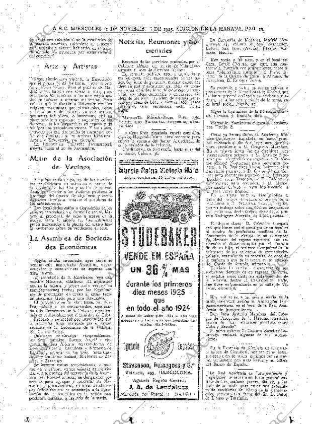 ABC MADRID 11-11-1925 página 19