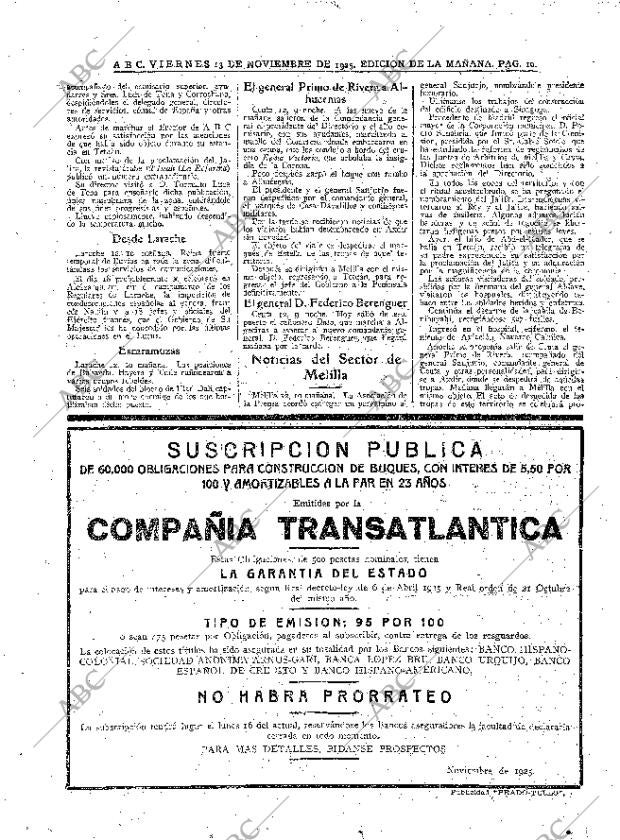 ABC MADRID 13-11-1925 página 10