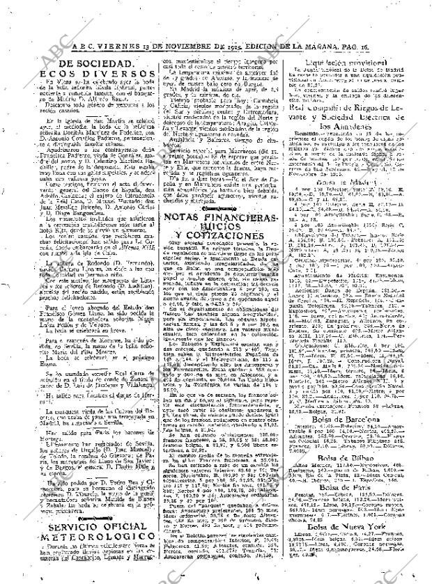ABC MADRID 13-11-1925 página 16