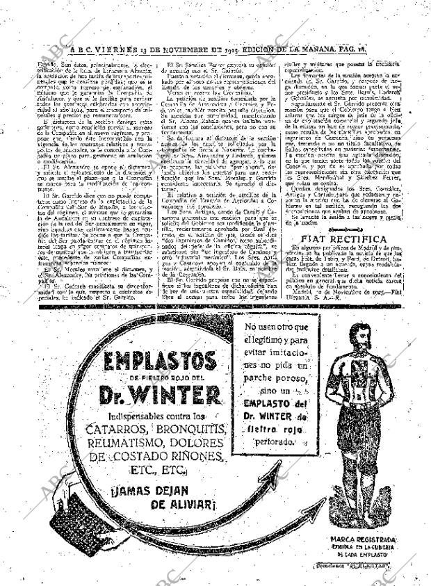 ABC MADRID 13-11-1925 página 18