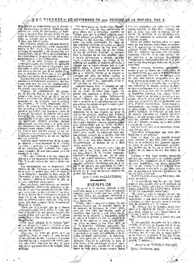 ABC MADRID 13-11-1925 página 8