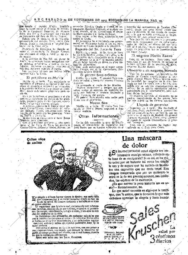 ABC MADRID 14-11-1925 página 10