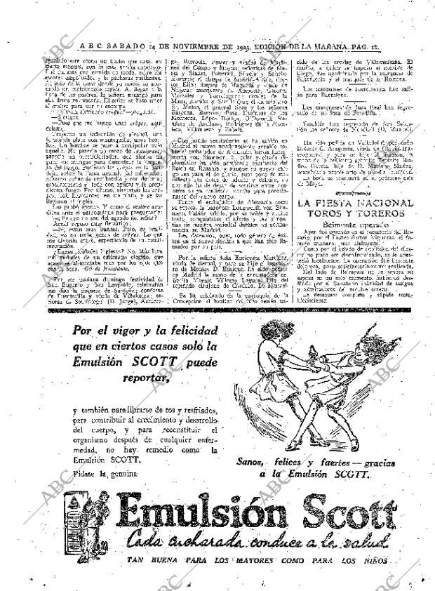 ABC MADRID 14-11-1925 página 18