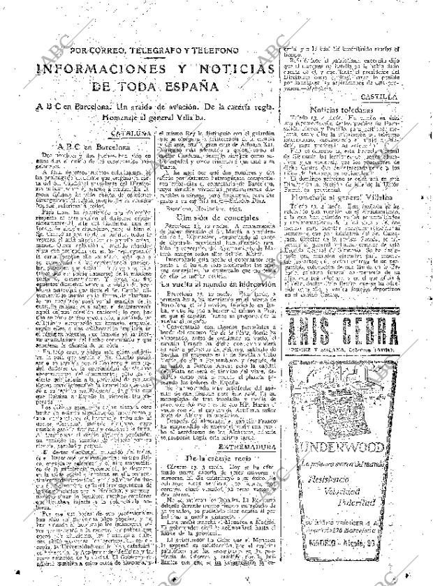 ABC MADRID 14-11-1925 página 22