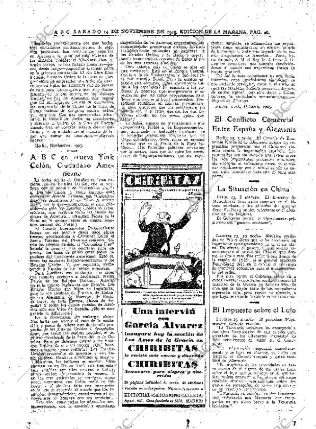 ABC MADRID 14-11-1925 página 26