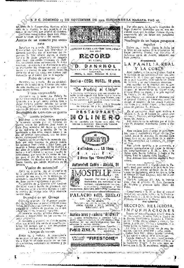ABC MADRID 15-11-1925 página 27