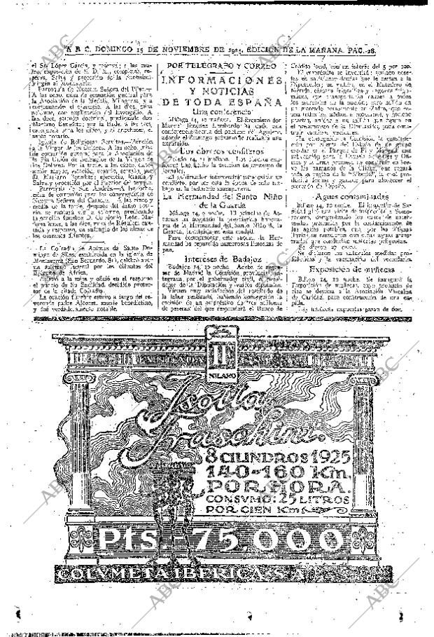 ABC MADRID 15-11-1925 página 28