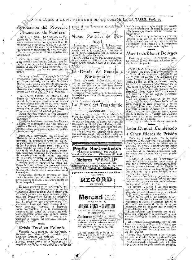 ABC MADRID 16-11-1925 página 23