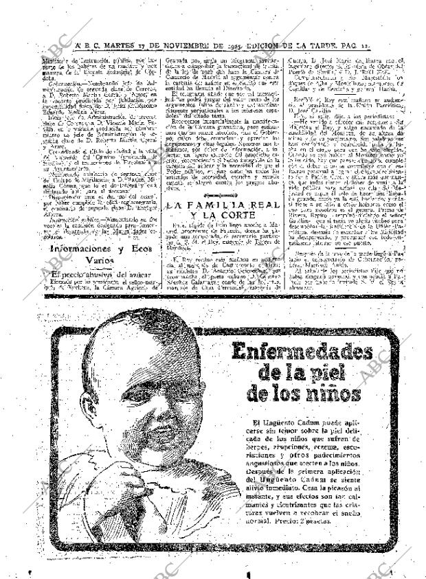 ABC MADRID 17-11-1925 página 12