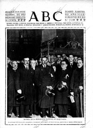 ABC MADRID 18-11-1925 página 1