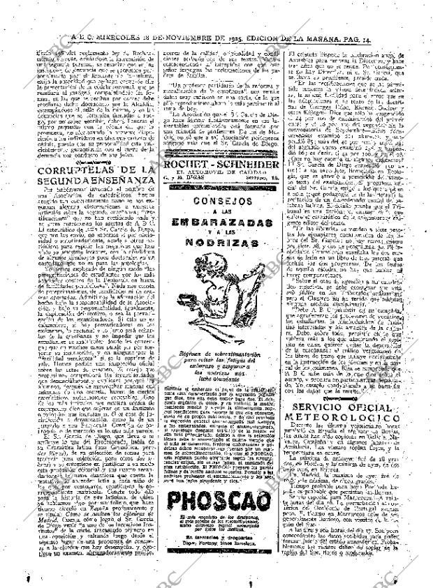 ABC MADRID 18-11-1925 página 14