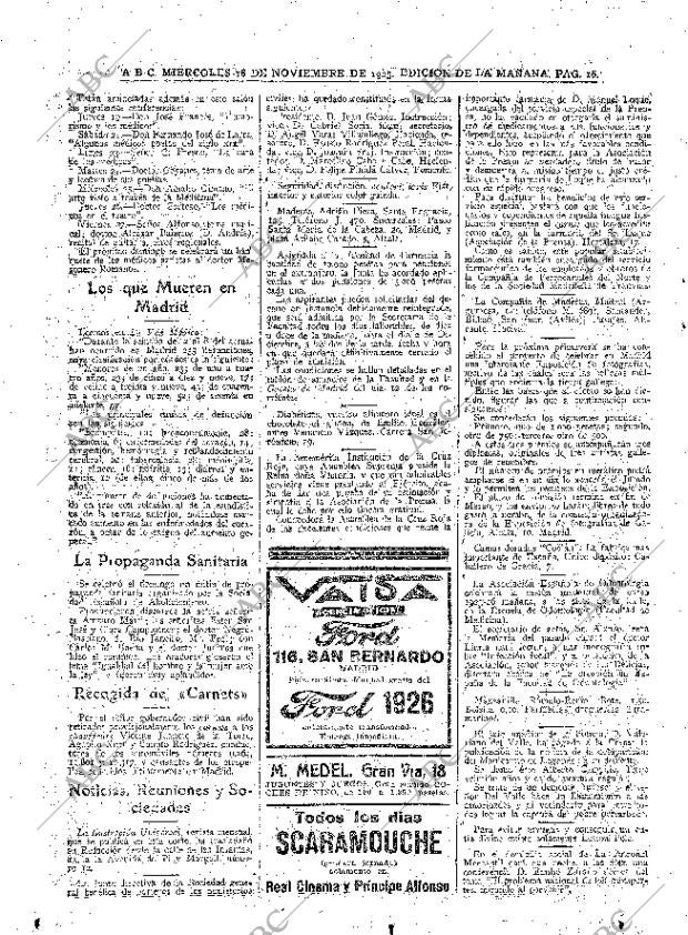 ABC MADRID 18-11-1925 página 16