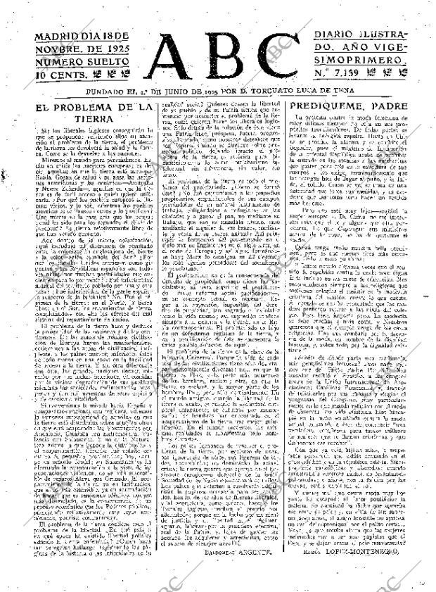 ABC MADRID 18-11-1925 página 3