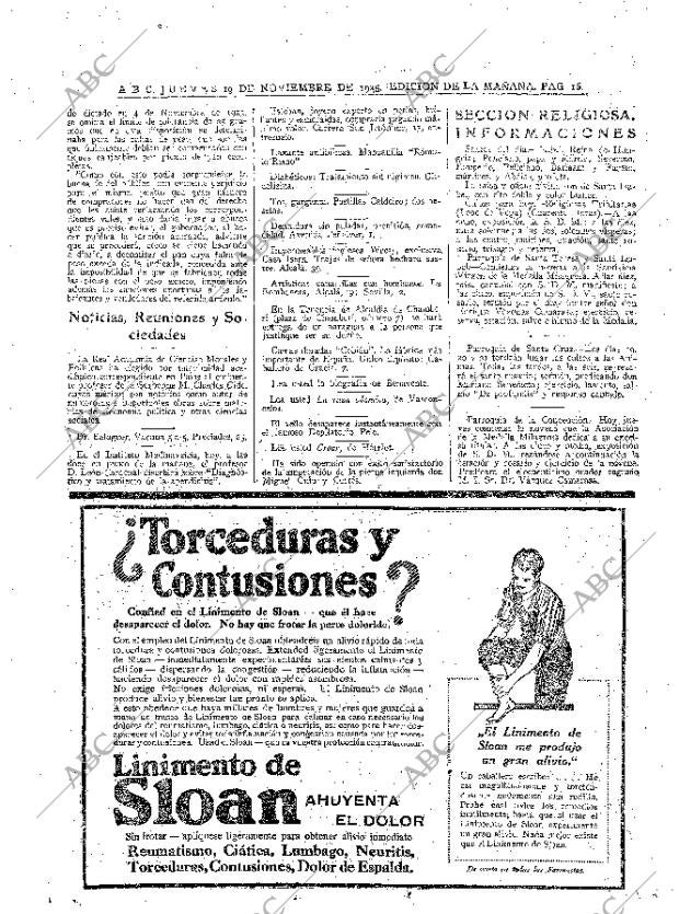 ABC MADRID 19-11-1925 página 16
