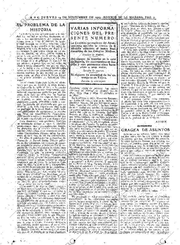 ABC MADRID 19-11-1925 página 7