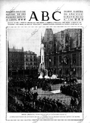 ABC MADRID 20-11-1925 página 1