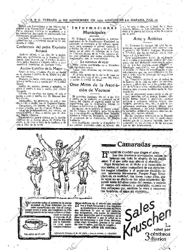 ABC MADRID 20-11-1925 página 12