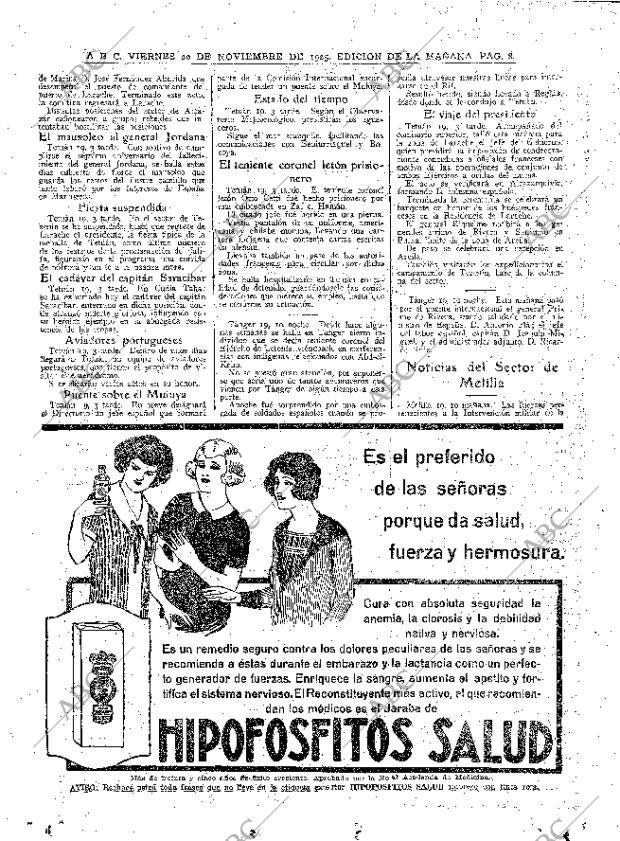 ABC MADRID 20-11-1925 página 8