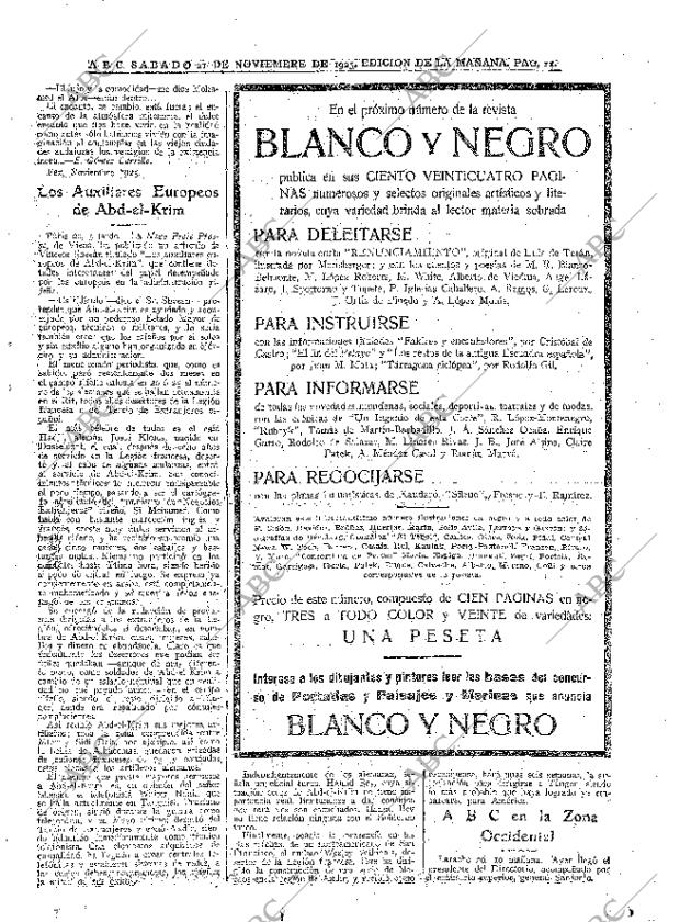 ABC MADRID 21-11-1925 página 11