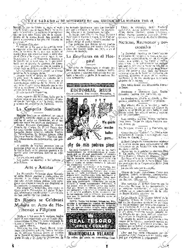 ABC MADRID 21-11-1925 página 18