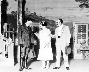 Una escena de la Zarzuela "las Espigas" de Paradas y Jimenez Musica de los...