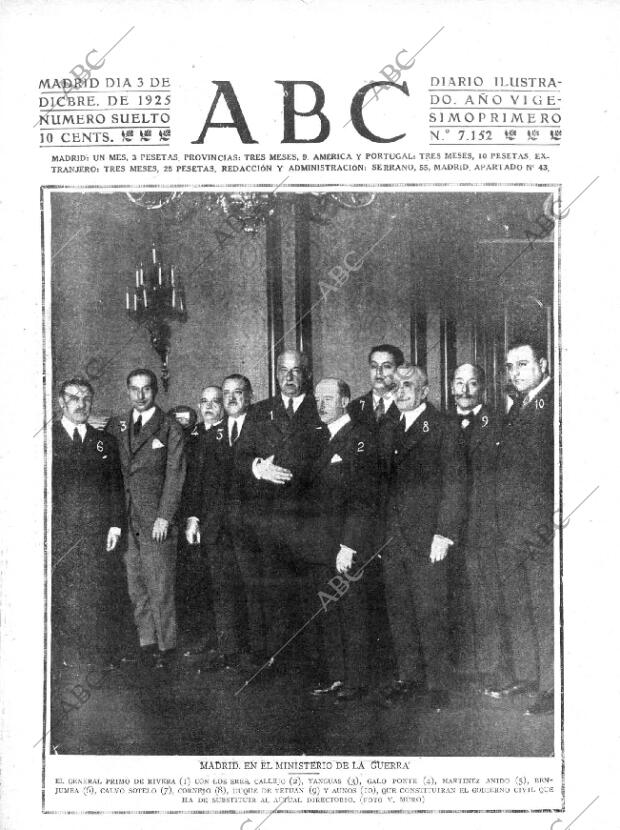 ABC MADRID 03-12-1925 página 1