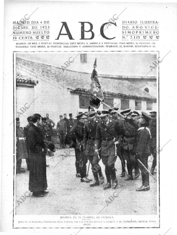ABC MADRID 04-12-1925 página 1