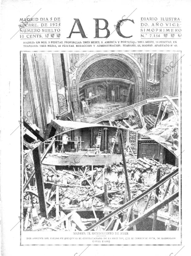 ABC MADRID 05-12-1925 página 1