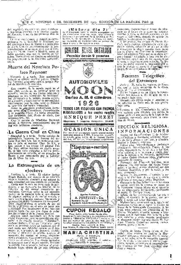 ABC MADRID 06-12-1925 página 33