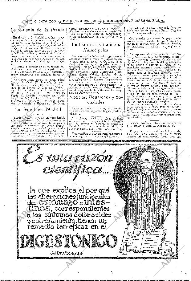 ABC MADRID 13-12-1925 página 22