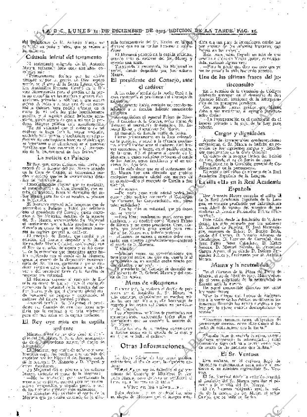 ABC MADRID 14-12-1925 página 15