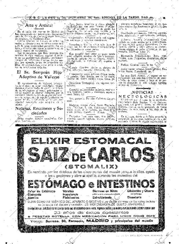ABC MADRID 14-12-1925 página 22