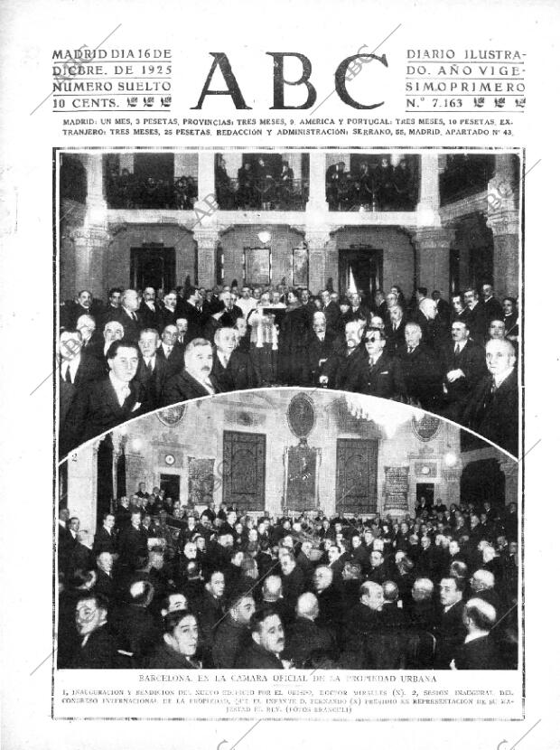 ABC MADRID 16-12-1925 página 1
